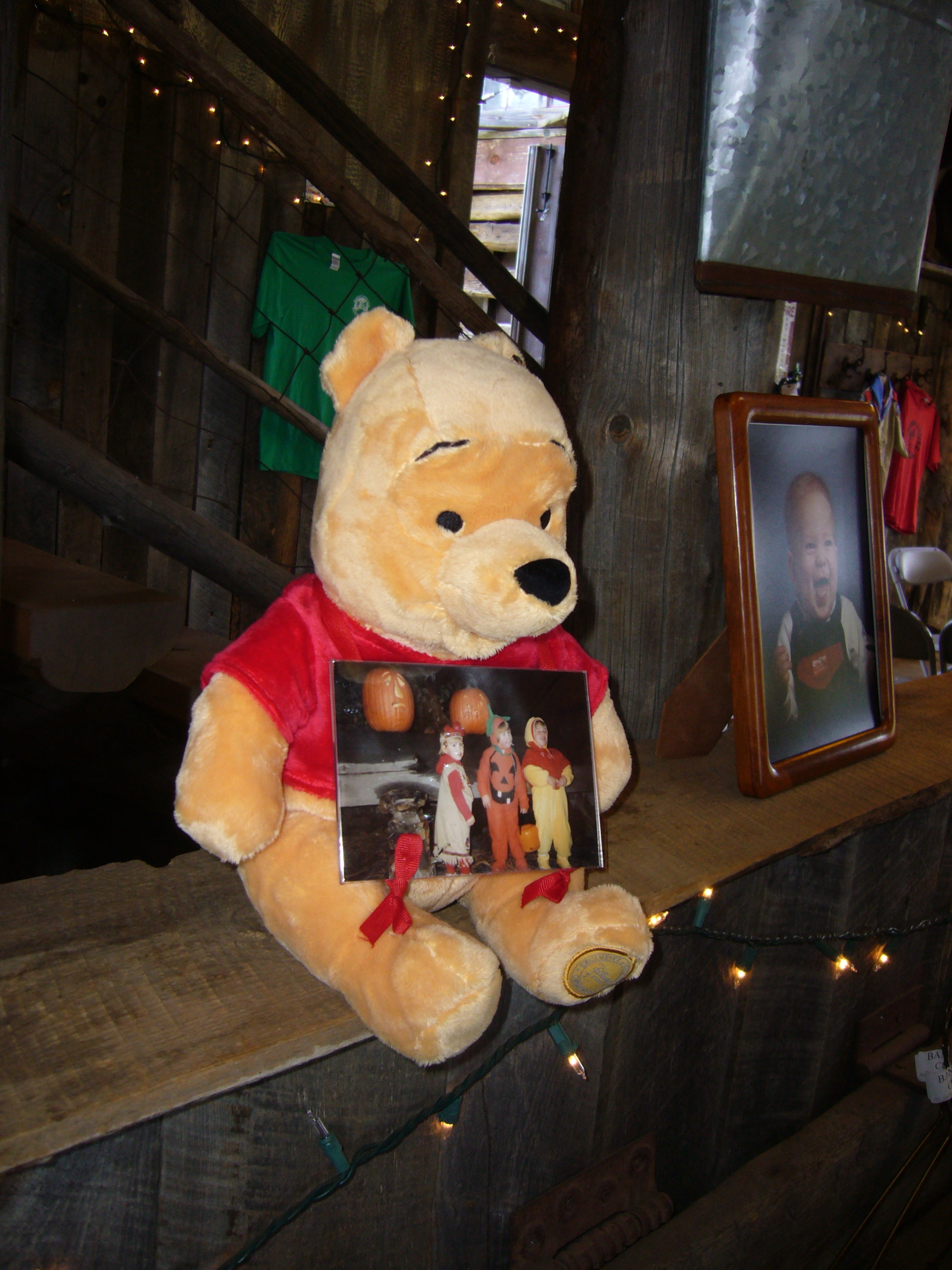 Corey McClymonds Halloween Pic with Pooh Bear image